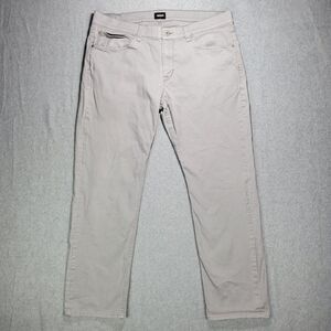 Hudson Mens Byron Gray Chino Pants Five Pocket Straight Fit Size‎ 40x31